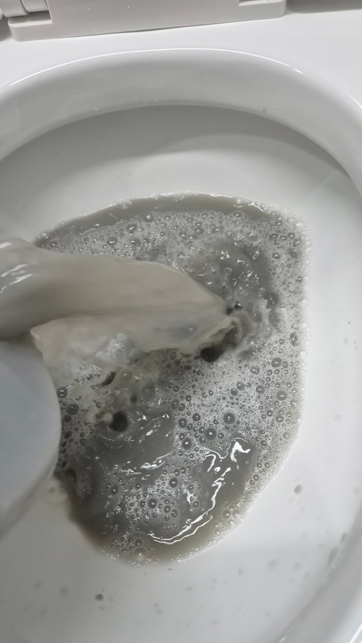청주 세척 중 회수한 오염수