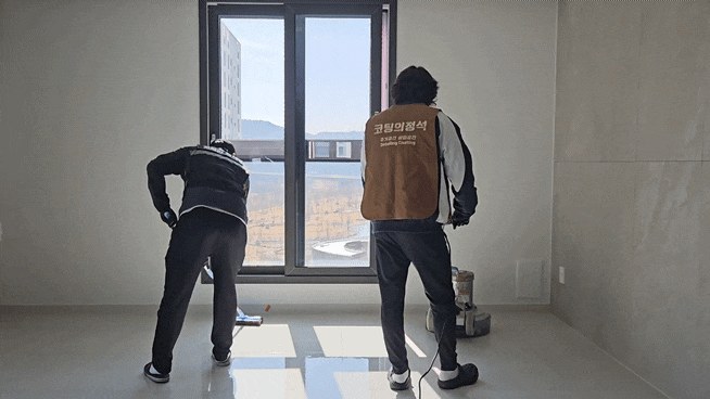 대전 유성 갑천2트리풀시티엘리프 바닥 클렌징 작업
